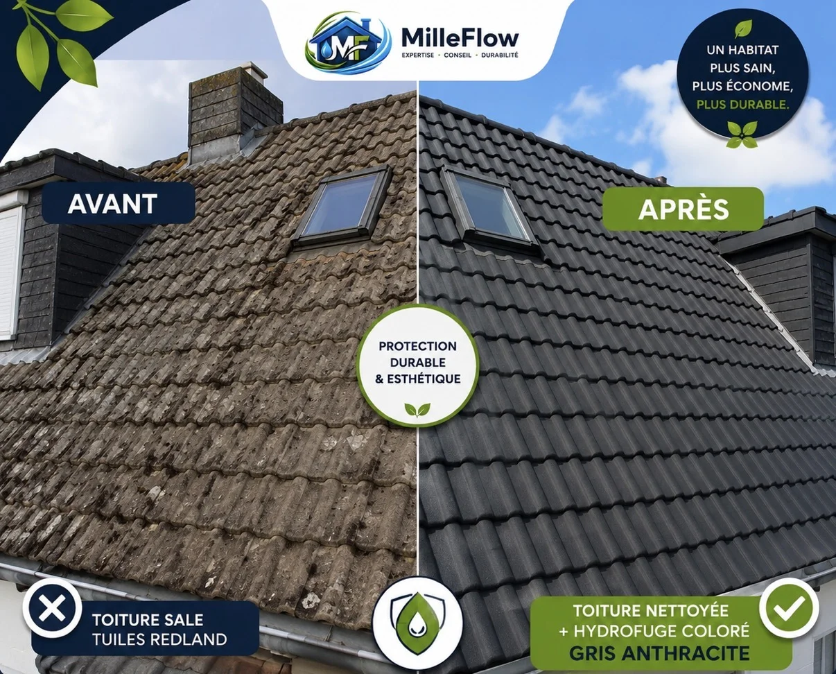 Toiture rénovée par MilleFlow dans le Pas-de-Calais