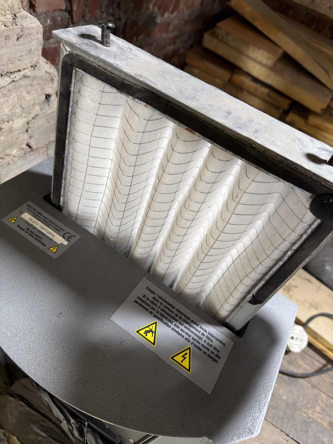 Contrôle du filtre dans un caisson de ventilation